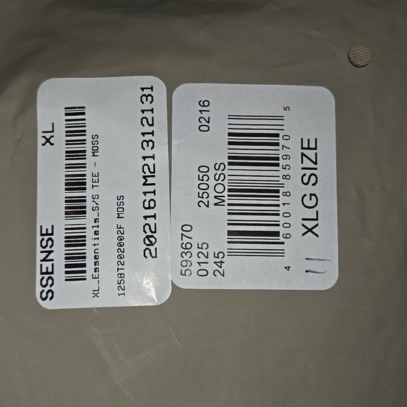 Essentials Fear of God Men's Short Sleeve T-Shirt Moss Size XL NWT - Picture 13 of 13